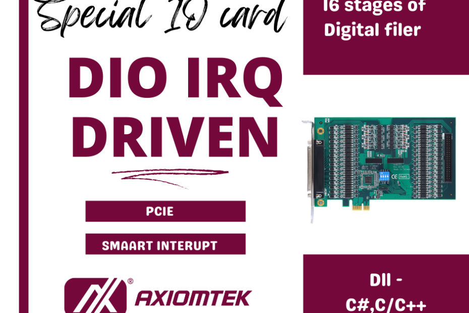 Featured image for PCIe 64 channel Smart interrupt IO board
